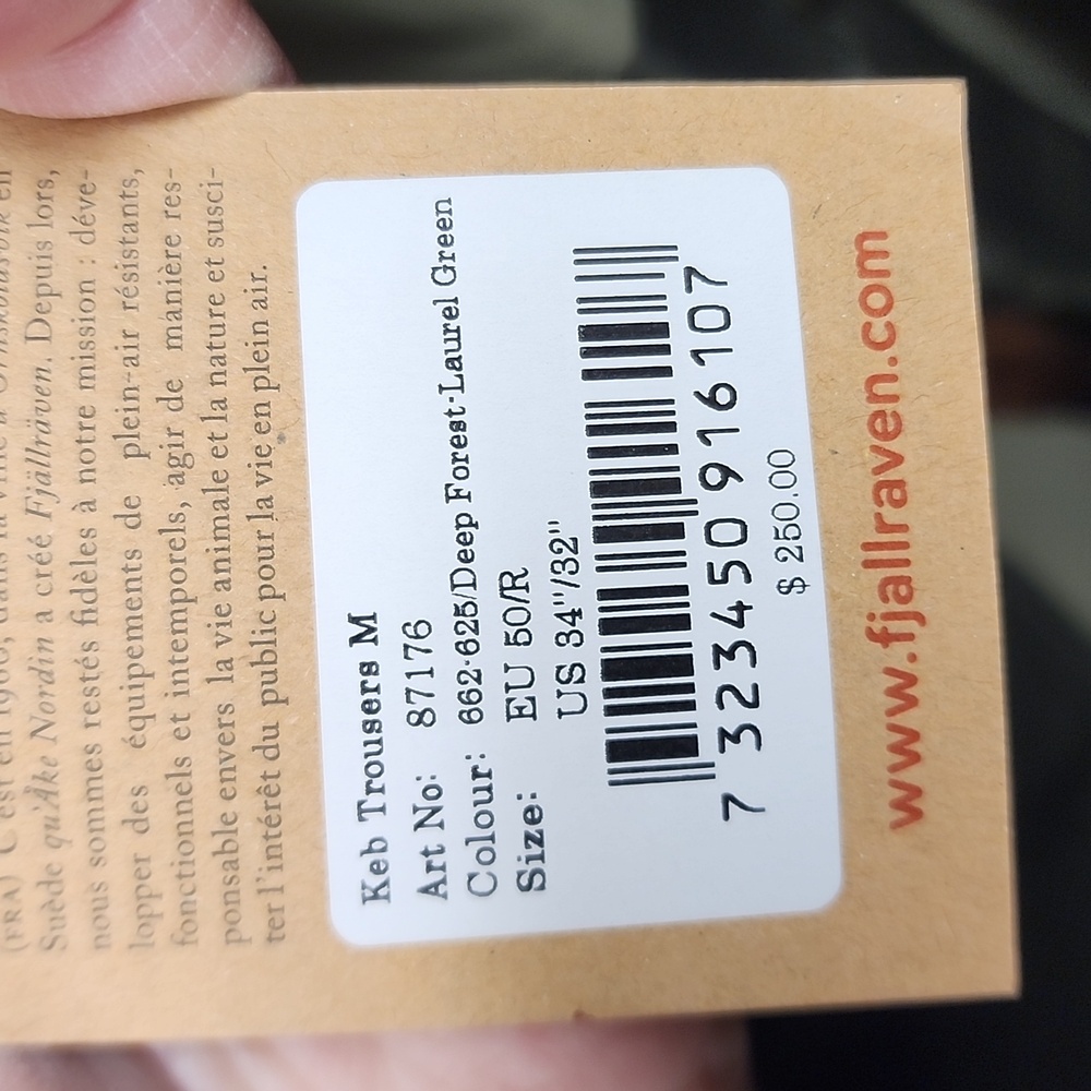 Fjällräven G-1000 KEB TROUSERS Men's Multiple Sizes - Picture 6 of 8